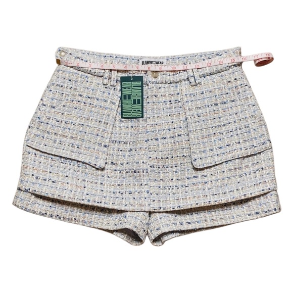 Bundle Blue Tweed Jacket and Mini Skort Skirt Fall Outfit Set Size 6 Medium - Picture 3 of 14